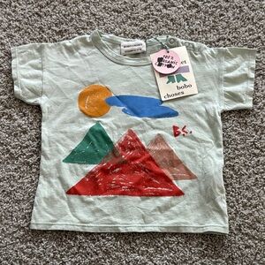 New! Bobo Choses Kids T-Shirt with Colorful Geometric Design